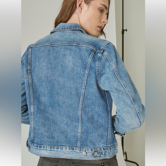 Lucky 🍀 brand Tomboy Trucker denim jacket, size XS, Color: Jacinto River - Picture 5 of 14